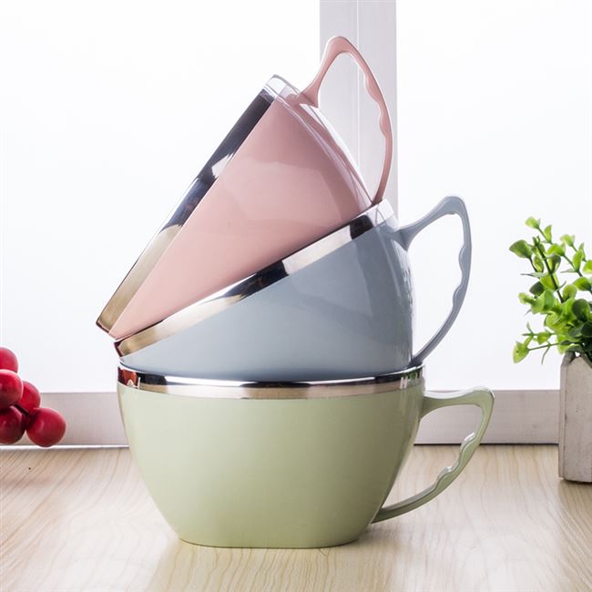 双层隔热防烫碗泡面碗带盖手柄图片