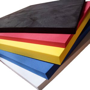 胶eva定制eva高彩色蓝色海绵泡背环保高密度双面板板红色棉白色弹