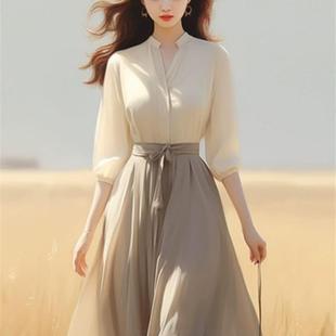 2024春夏新款高定轻奢冷淡风高级感女装套装法式初恋甜美连衣裙子