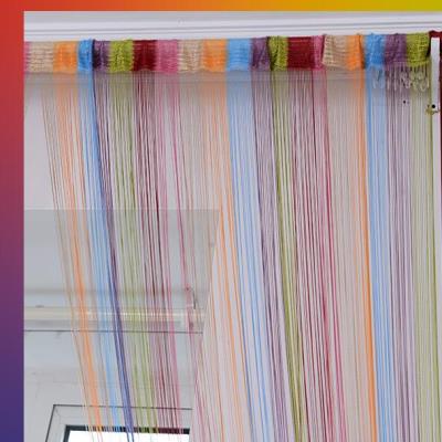 七彩帘子图片