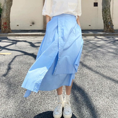 美天蓝色半身裙价格