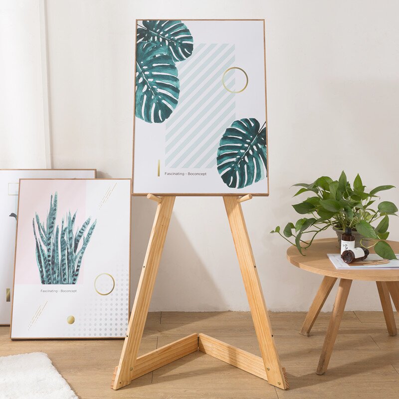 画板画展支架实木北欧ins落地画架