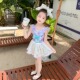 女童连体泳衣夏季新款儿童美人鱼公主裙式泳衣宝宝夏装海边游泳服