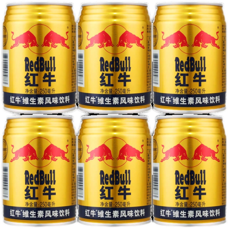 红牛维生素风味250ml*6罐补充