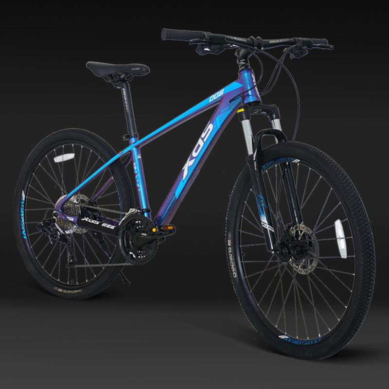 喜德盛山地自行车jx008渐变色x6铝合金275吋30速油刹男女单车