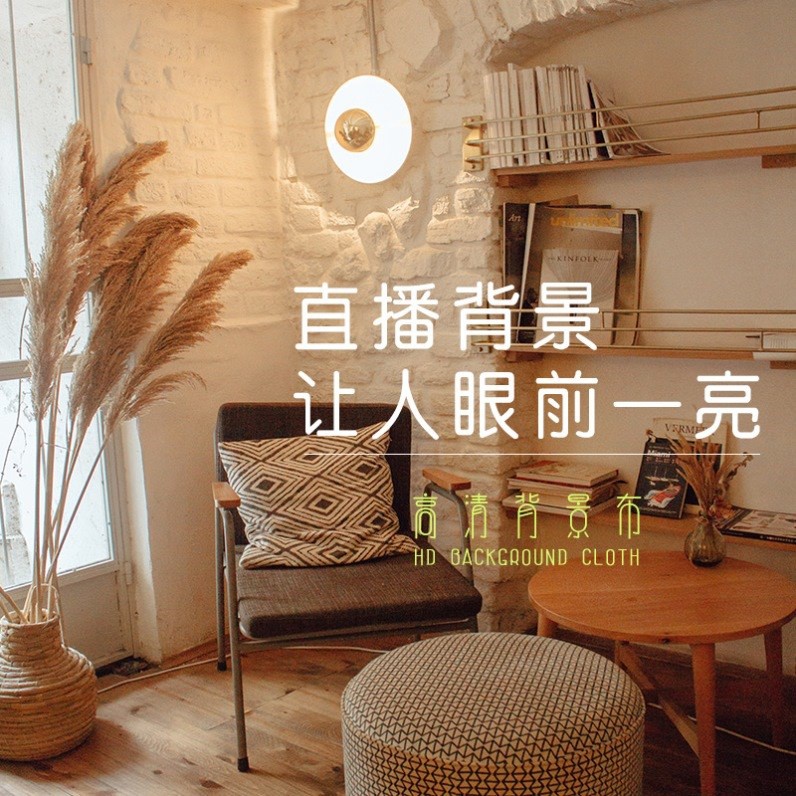 直播间布置道具装饰手机拍照衣服背景布家用网红ins挂布超大尺寸