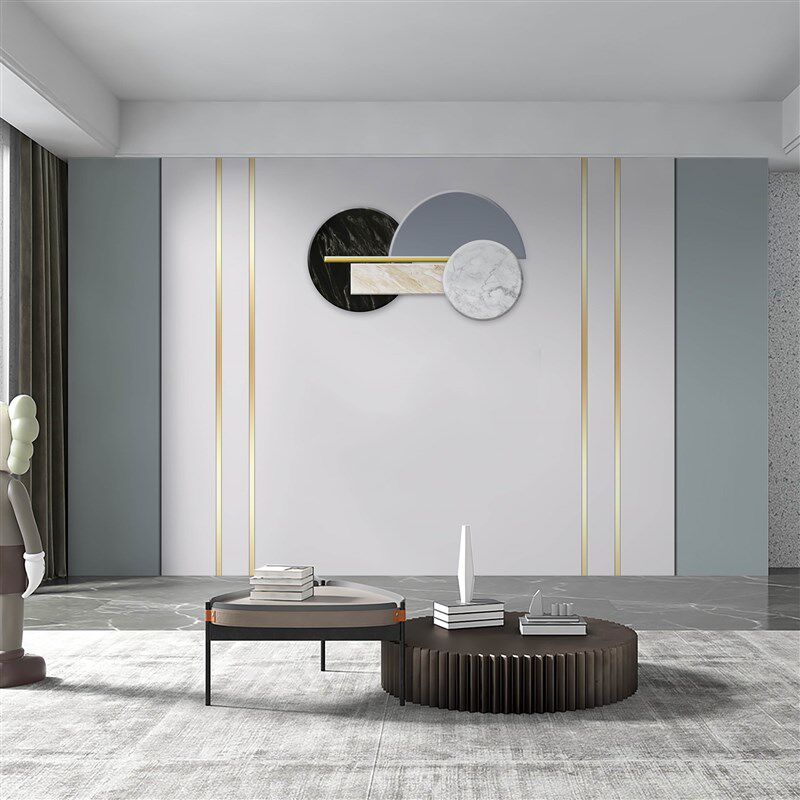 轻奢风电视背景墙壁画2022新款自粘墙贴壁纸客厅壁布沙发影视墙纸