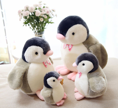 呆萌可爱卡通企鹅毛绒玩具小公仔儿童抱枕布娃娃女生玩偶生日礼.