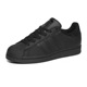 Adidas阿迪达斯简约贝壳头女鞋低帮全黑运动鞋休闲鞋板鞋FU7713