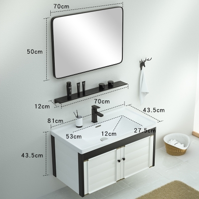 60洗脸盆柜组合卫生间挂墙式图片