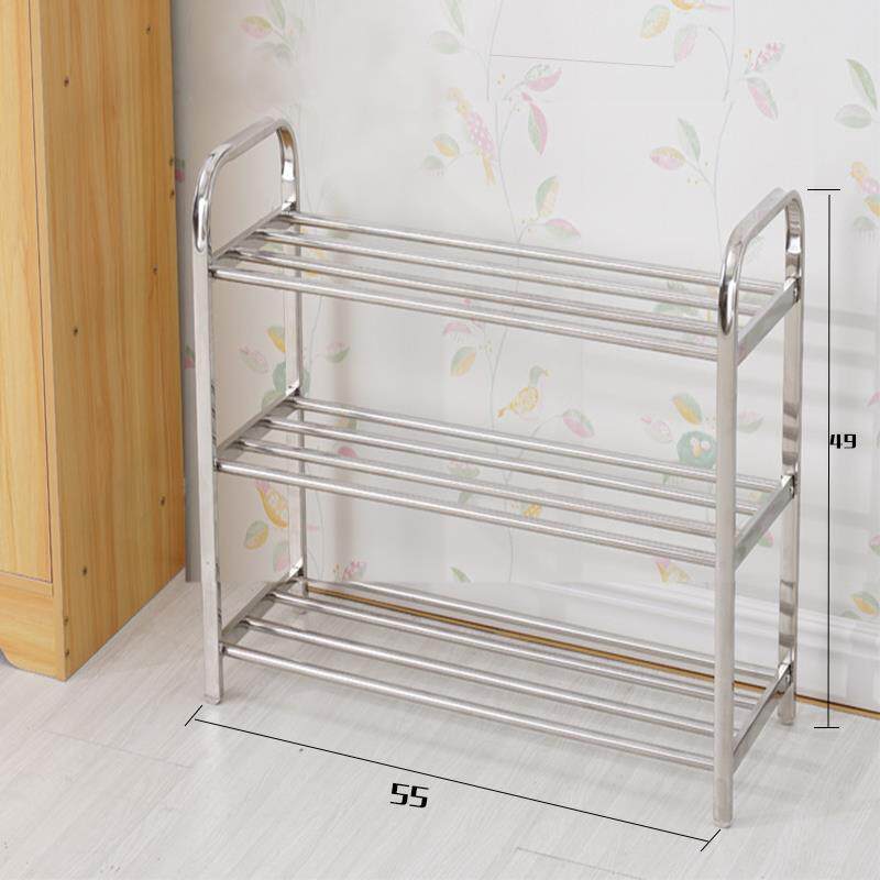 家用304不锈钢铝合金鞋柜多层门口加厚加粗经济型阳台鞋架子