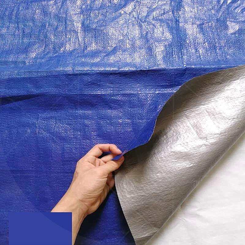 全新料聚乙烯加厚彩条布防雨篷布防水布蓝银布蓝灰布塑料防晒