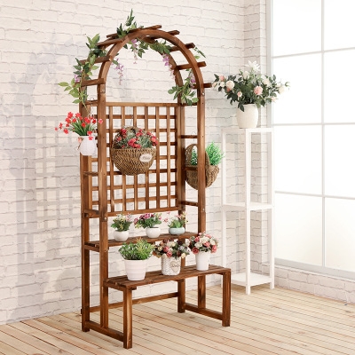 半圆形花架图片