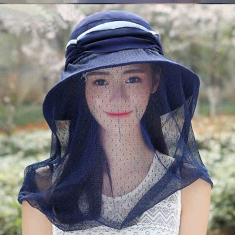 养蜂人防晒帽防蜂帽养蜜蜂专用帽子防蚊虫帽子防蜂头罩面罩可拆