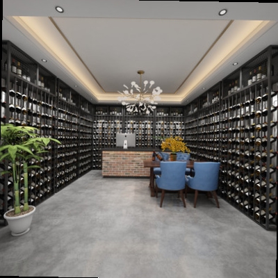 工业风铁艺红酒架落地简易家用商用酒庄葡萄酒展示架创意斜放酒柜图片