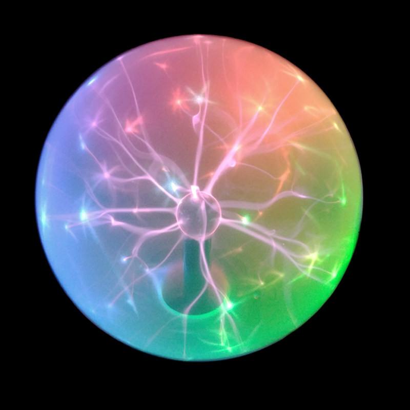 一折魔力球静电 水晶_电子装置绚丽发光球发光魔力离子球活动蓝光水晶