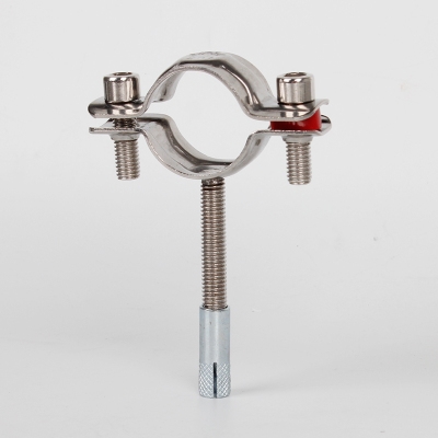 304不锈钢管卡扣支架内膨胀固定管夹pvc管箍管卡抱箍水管卡子卡.