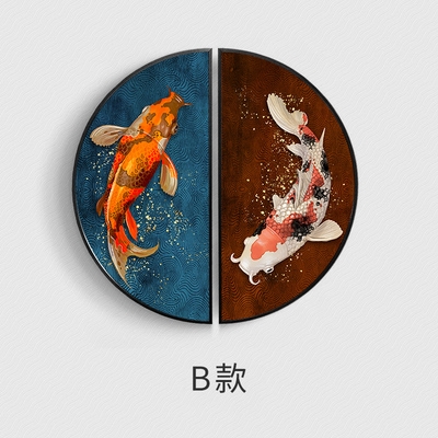 新中式装饰画玄关图片