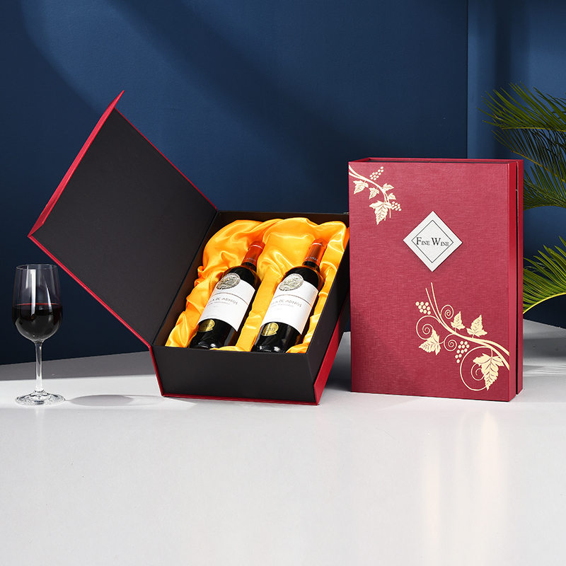 红酒纸盒高档双支装红酒包装礼盒葡萄酒箱子2礼品袋手提纸袋定制