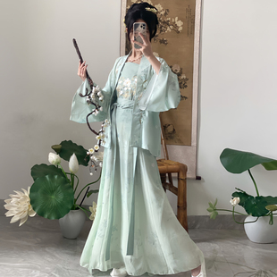 花奕筠【茉上花】宋制汉服女对襟衫绣花超仙齐腰八破裙日常夏款