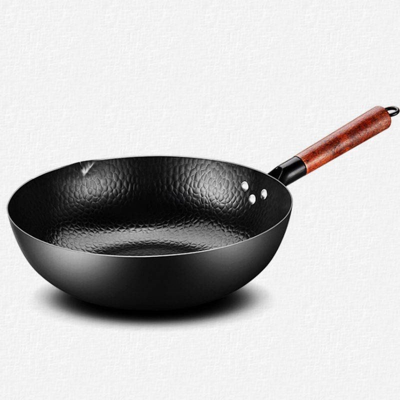 迷你小炒锅一人用家用小号铁锅平底轻便单人无涂i层铸铁锅2z6cmi2