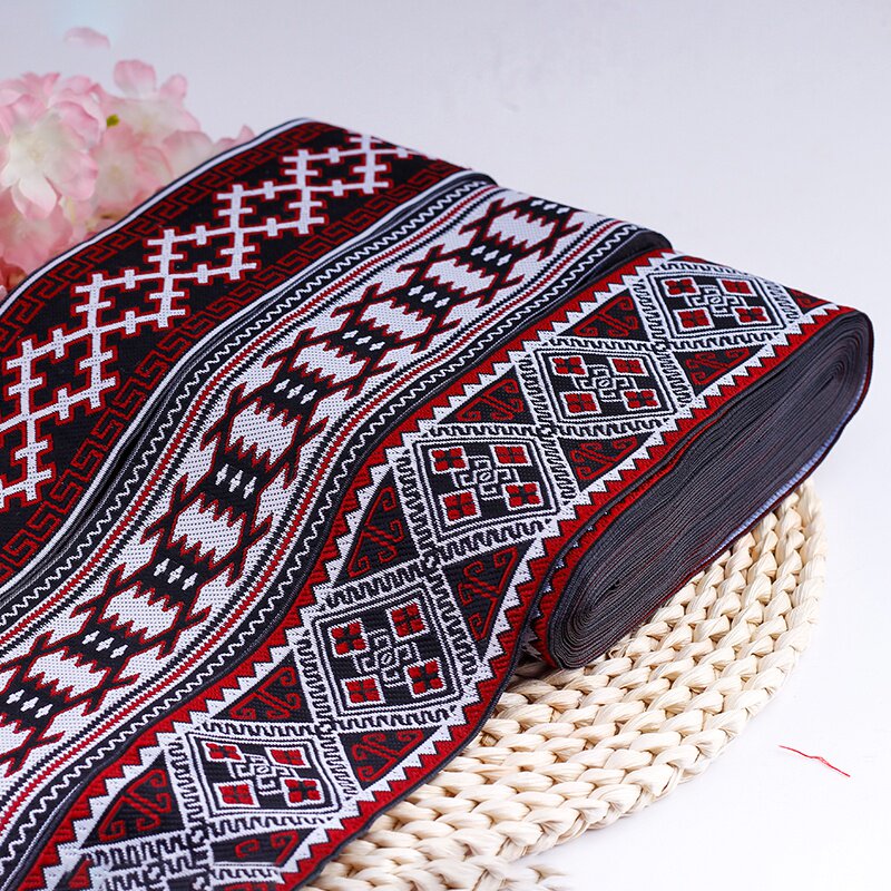 钰涵u苗族花边少数民族阿卯q服装花边新款装饰辅料宽65cm长10