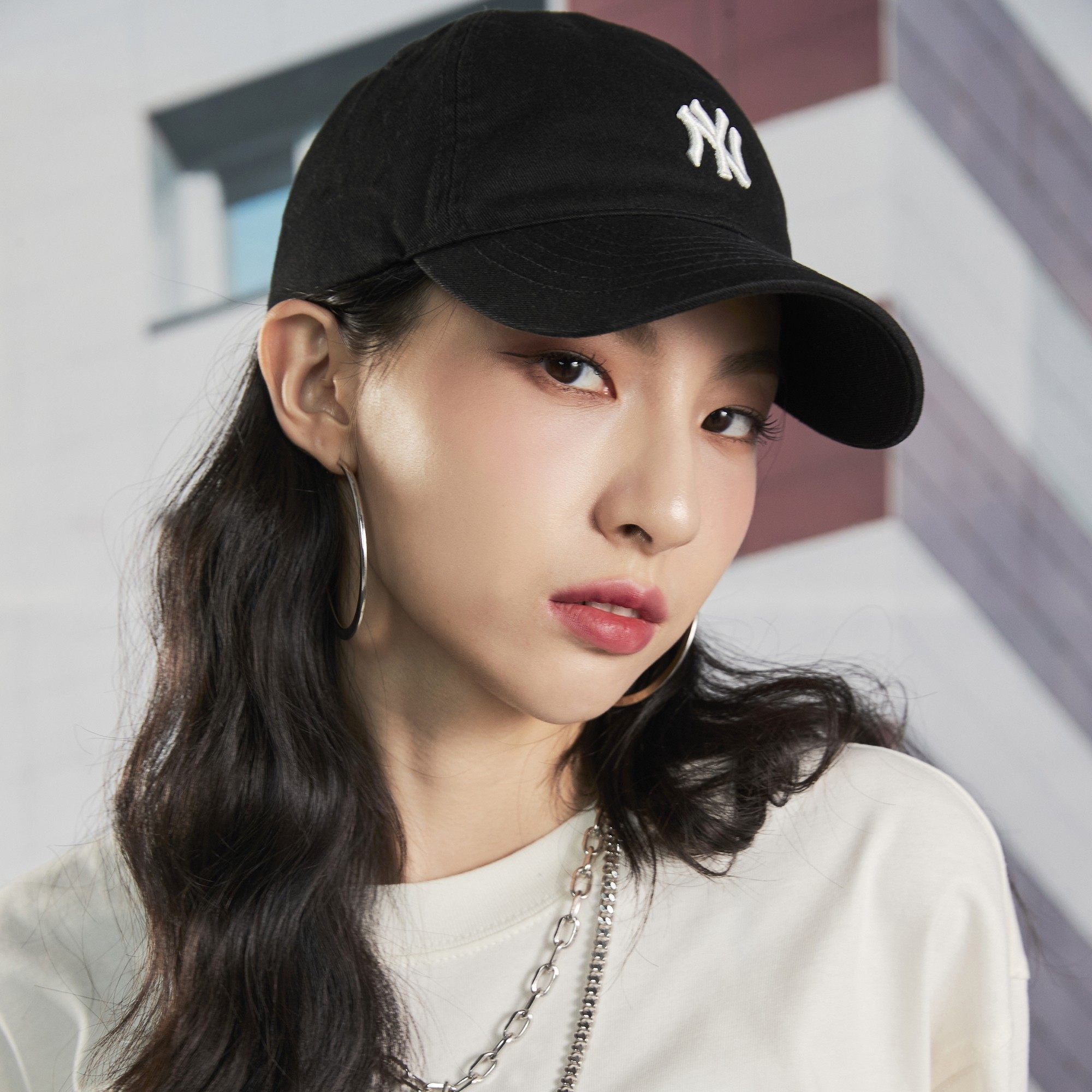 韩国mlb帽子ny洋基队男女款棒球帽软顶小标la鸭舌帽