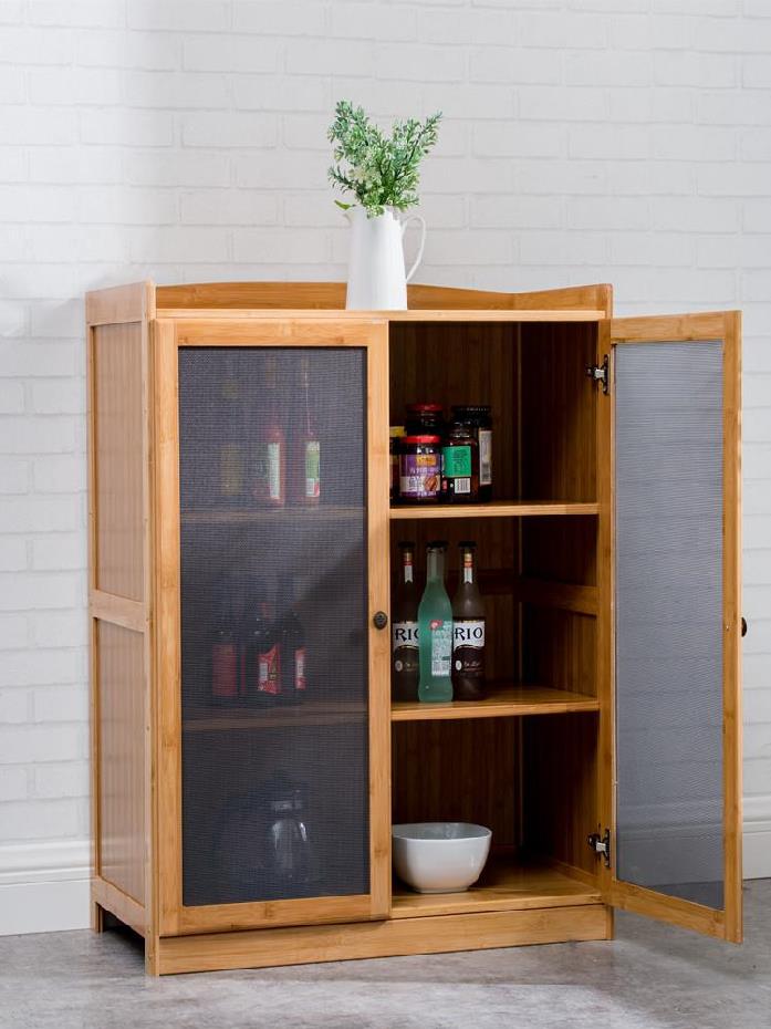 立柜碗厨房多功能碗柜放柜架多层家用菜列柜陈茶水纱窗三层式农村