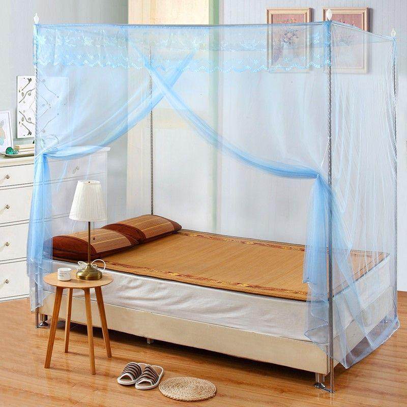 门家用五单人1.2米双开一双人121.5安装1.8床蚊帐二拉链免