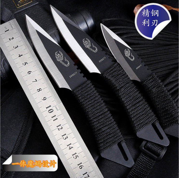 钨钢刀具首匕龙泉刀防身短剑腰刀绑腿北欧芬兰斯堪刃丛林之王小刀