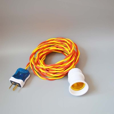 带线灯头灯罩灯口灯座螺口灯线带开关插头悬吊式灯泡延长线花线.