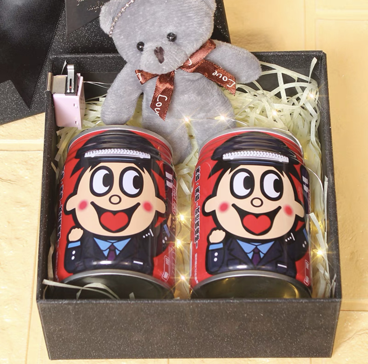 旺仔牛奶整箱罐装56个民族混合装成长官方多种警察护士职业装