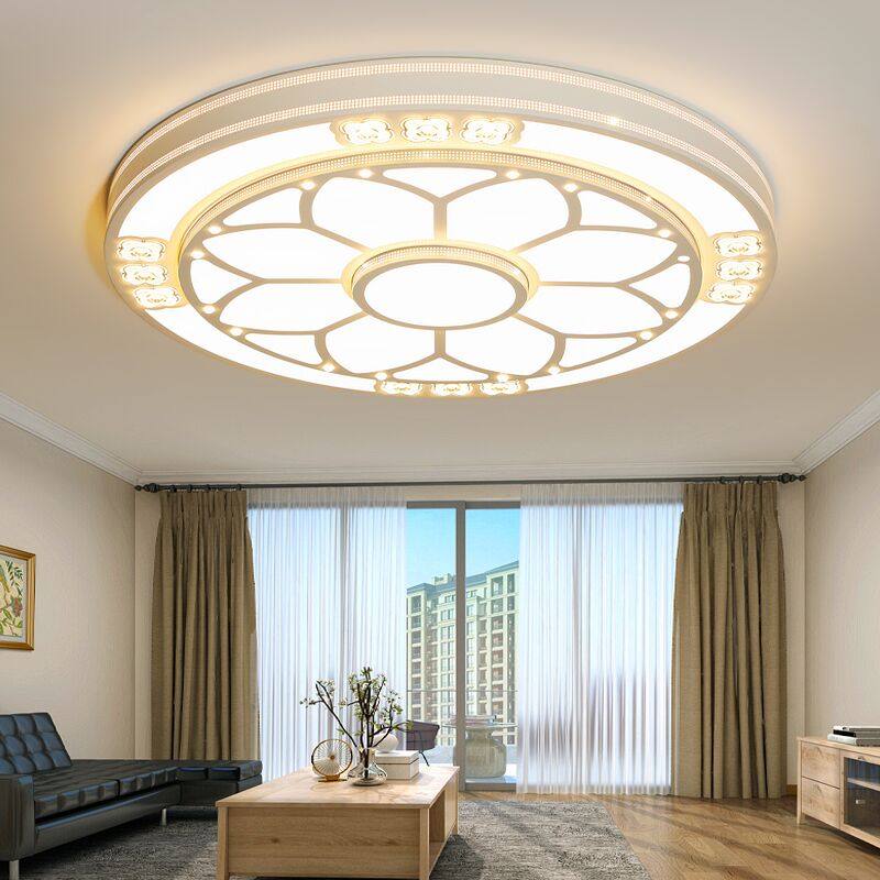 大客厅灯2021年新款圆形大灯led吸顶灯大气简约现代家用花型1