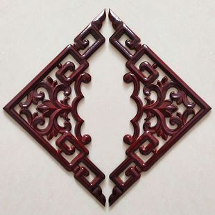 中式装修实木角花