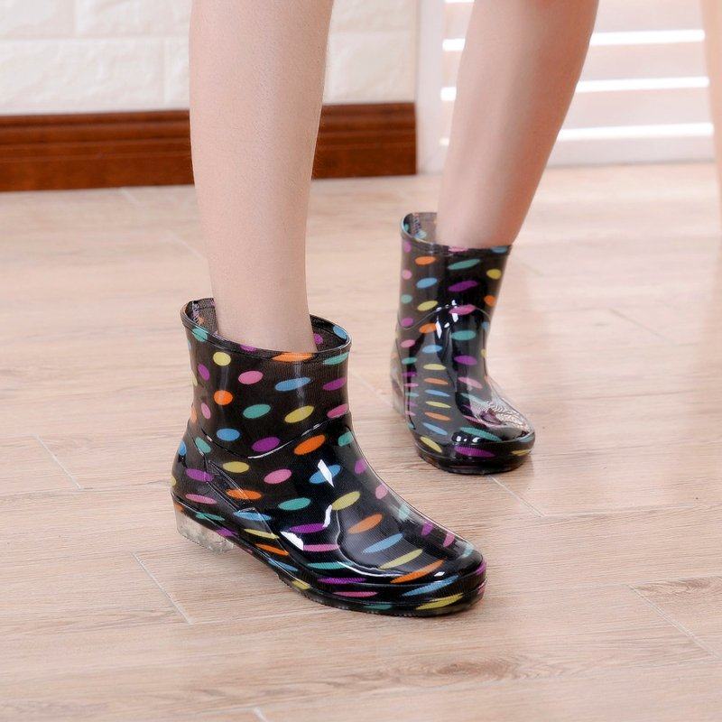 雨鞋短筒防滑夏季雨靴成人女士水鞋洗车劳工胶鞋低帮轻便耐磨加厚