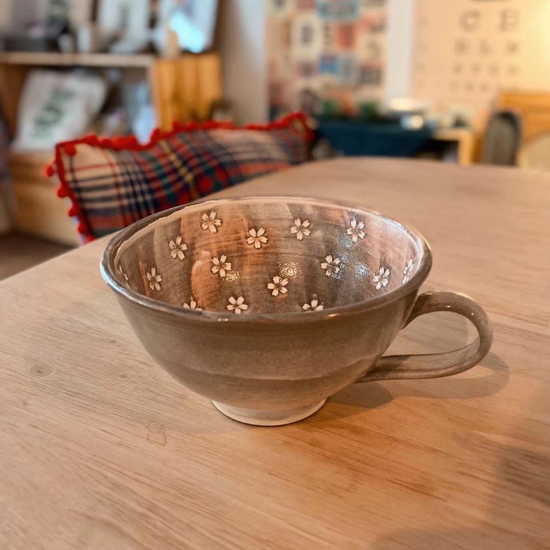 OPM小集市|化妆土印花麦片碗米饭碗花瓣浓汤酸奶碗/陶艺作者辛颖|msdalam kategori pinggan mangkuk, pinggan mangkuk, Bowl - dari Buy2taobao.com untuk memberikan perkhidmatan ejen Taobao profesional membeli