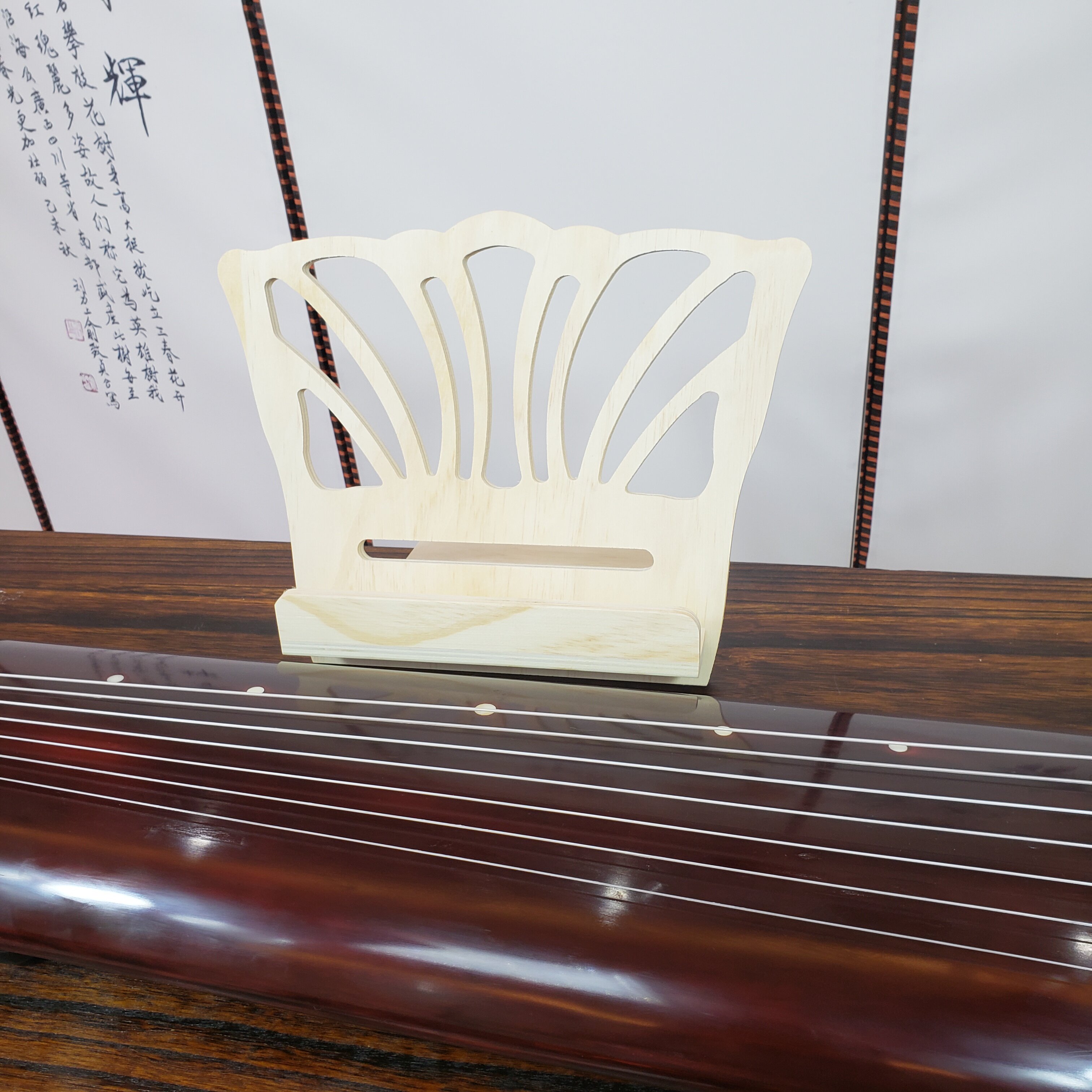 木质复古桌面台式谱架包邮古琴谱架