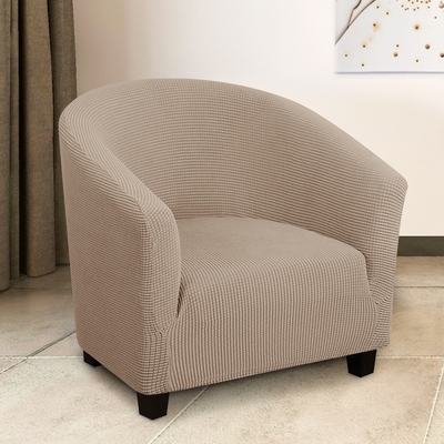 全包单人弹力俱乐部卡座椅咖啡椅餐厅酒店网吧u型半圆小沙发套罩