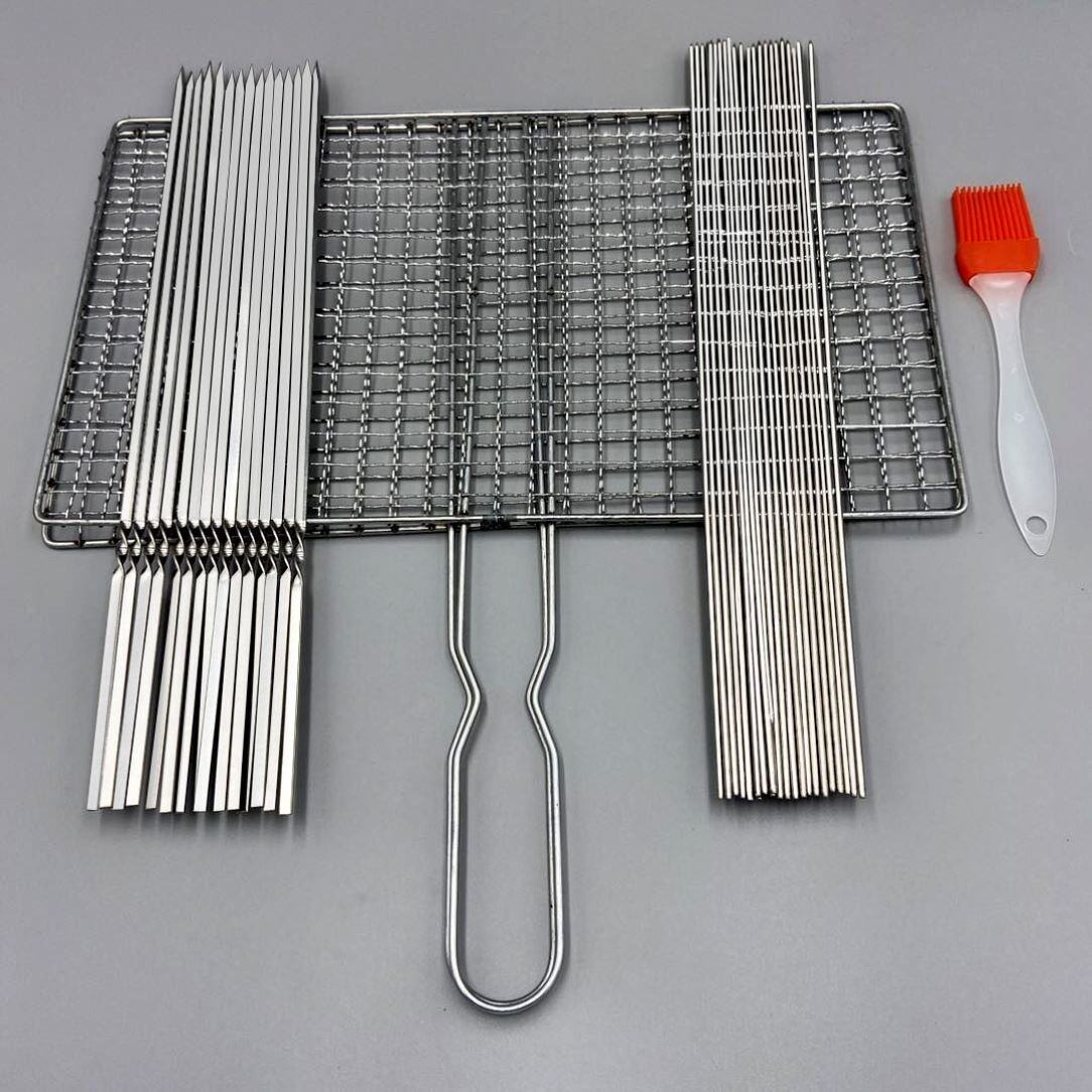 烤鱼夹子烧烤夹板网烧烤鱼夹烤韭菜烤鱼网夹烧烤网夹烧鱼夹烤网架