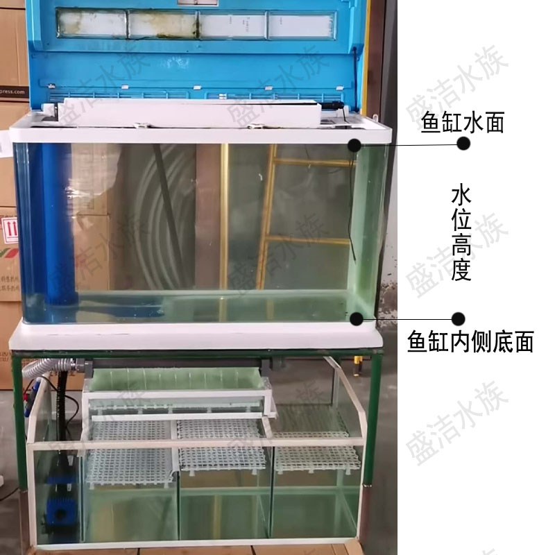 鱼缸底滤四重溢流管上下水配件图片