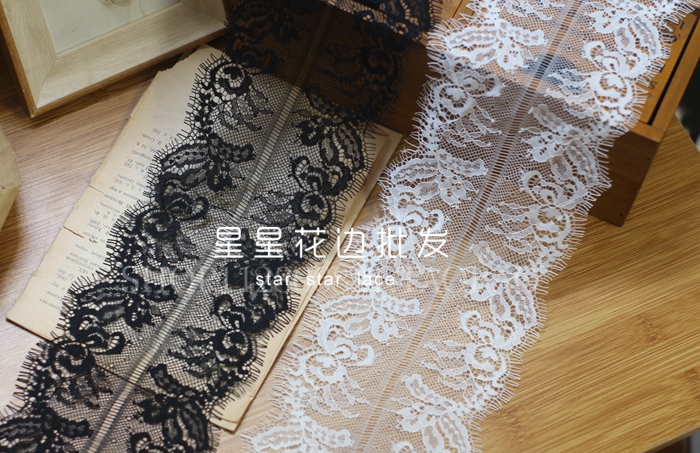 宽12cm长3米睫毛蕾丝花边辅料 双边服装装饰布料须边头饰diy布料|ruв категории домашний ткань, швейная diy материалов, инструментов и готовой продукции, швейная diy аксессуары/аксессуары/аксессуары, кружева - от Buy2taobao.com для оказания профессиональной услуги покупки агента Taobao