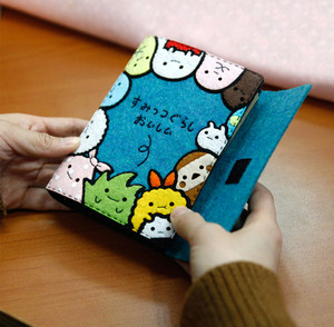 免裁剪角落生物笔记本日记手帐本不织布手工布艺diy制作材料包.