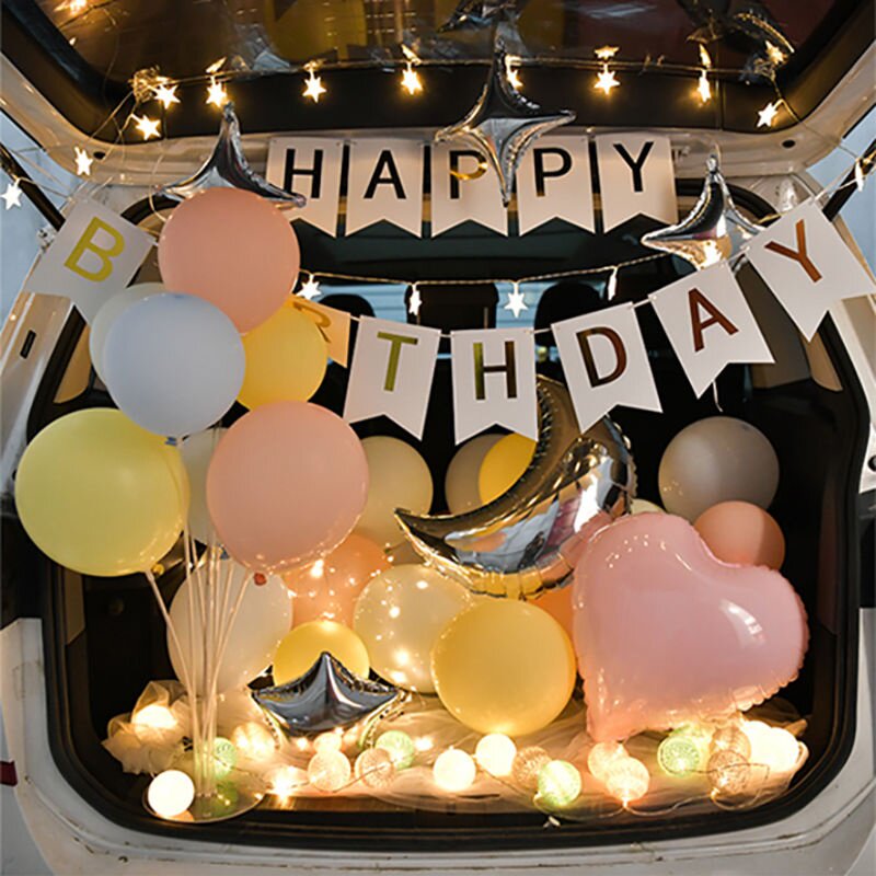 过生日气氛道具汽车后备箱生日惊喜男孩女i孩儿童生日布置生日装