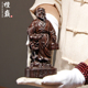 黑檀木雕神医华佗像摆件实木人物雕刻家居药店装饰摆设红木工艺品