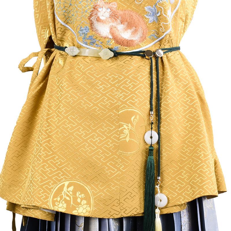 女士汉服腰带宫绦扣腰绳腰间系带流苏配饰腰链古风玉如意玉石腰坠