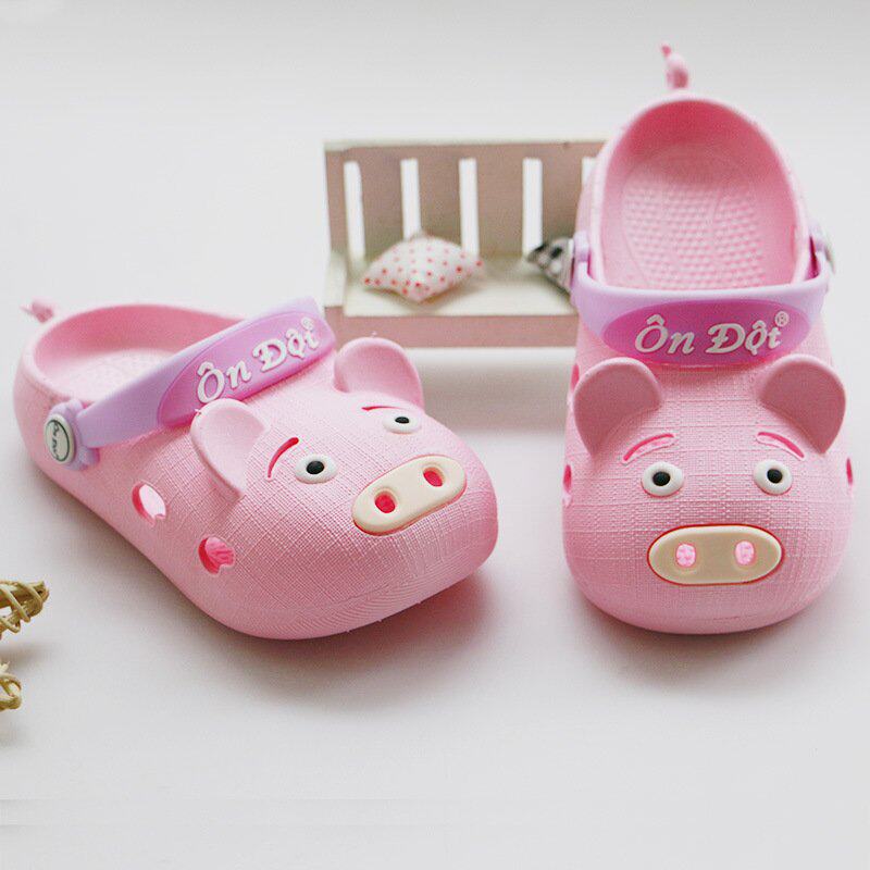 越南两用鞋可爱小猪鞋透气轻盈夏季男童鞋女童鞋猪年新款童鞋.