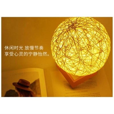 大学生黄色小卧室好看灯的v卧室小暖色布置台灯宿舍造型灯光创意