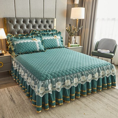 双人床笠式床裙图片