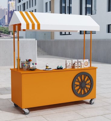 服装花车货架特价车定制图片