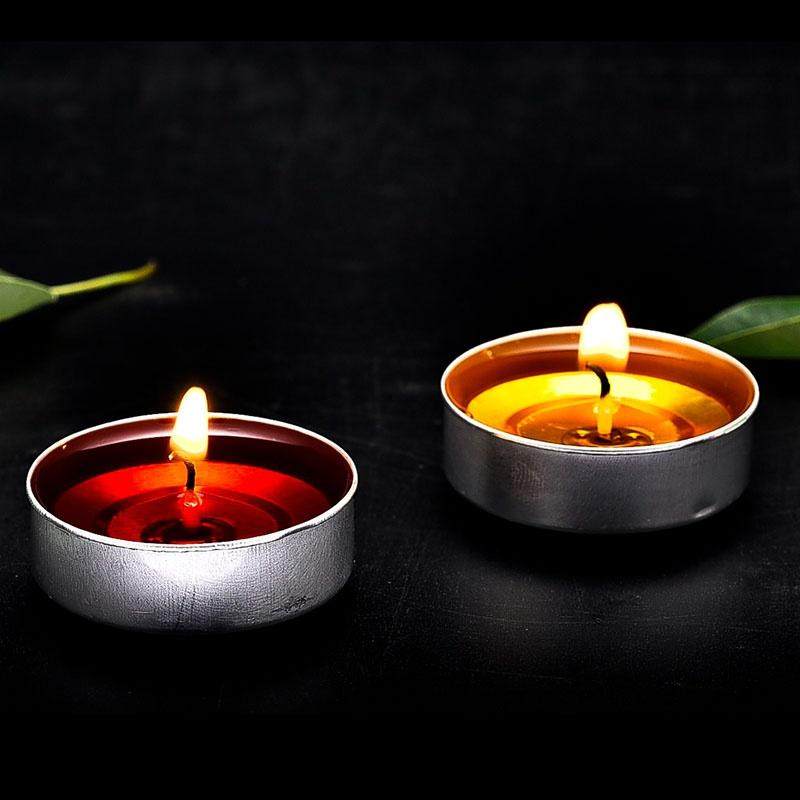 油灯创意蜡烛植物油植物小时佛粒前供供佛酥油蜡烛